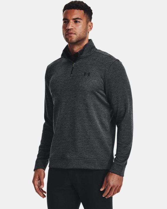 Maillot UA Storm SweaterFleece ¼ Zip pour homme, Black, pdpMainDesktop image number 0